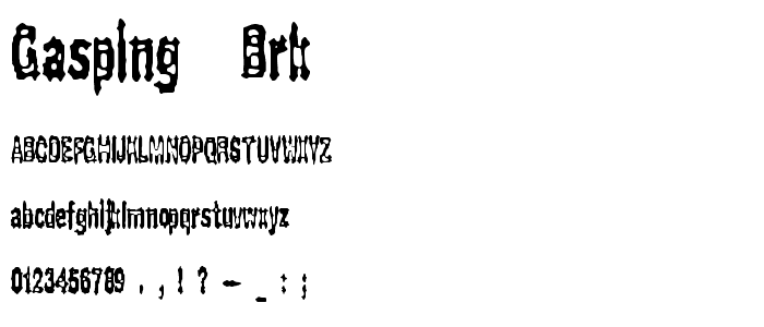 Gasping (BRK) font